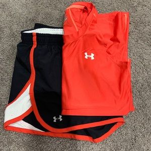 Under Armour Running Shorts and Tank Top